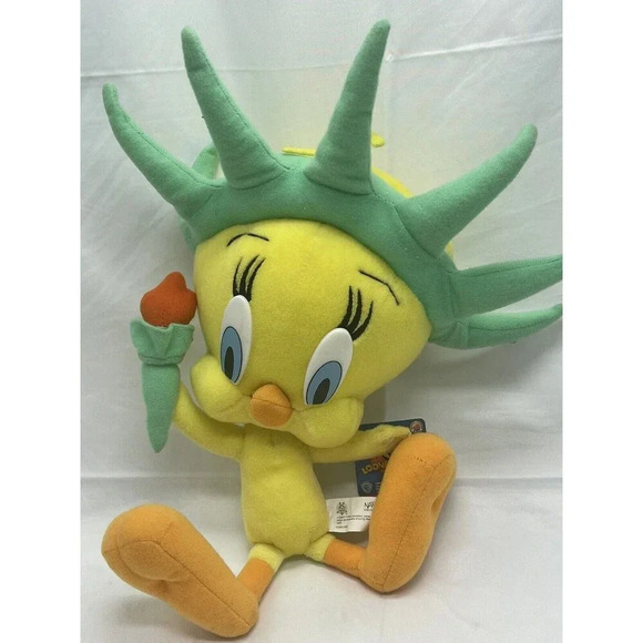 Looney Tunes Tweety Bird Statue Of Liberty Plush 2001 Nanco 12” Stuffed Animal - Picture 1 of 15